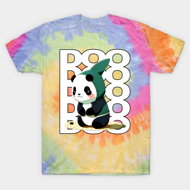 Panda Shark Doo Doo Doo Doo Doo T-Shirt by Tezatoons